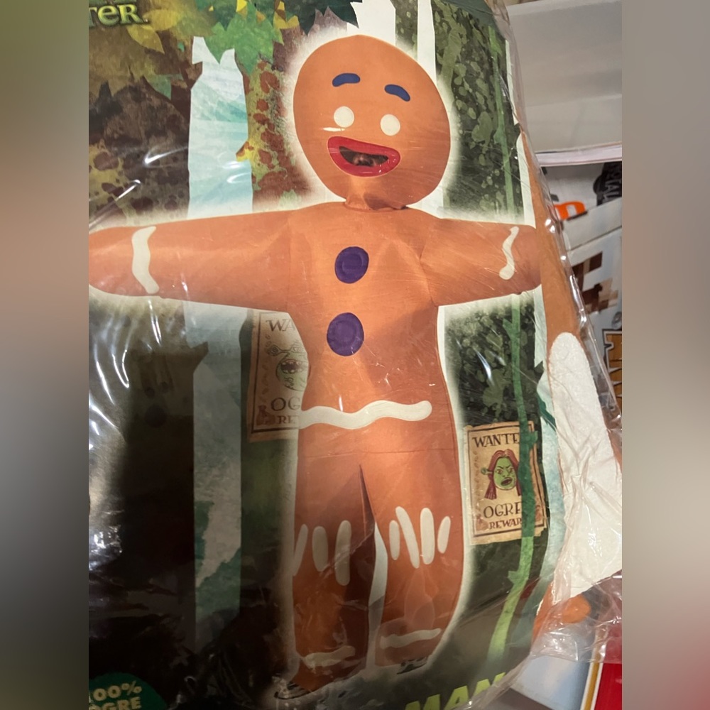 Costume shrek gingerbread man